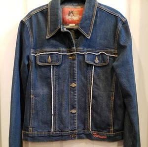 Fiorucci Angel Blue Denim Jean Jacket XL